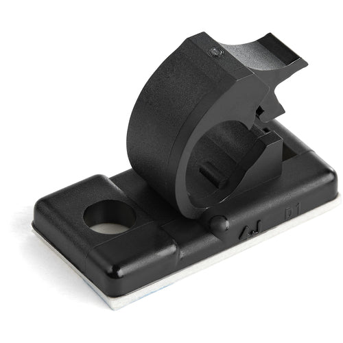 100 ADHESIVE CABLE MANAGEMENT CLIPS COMPUTER/NETWORK CORD HOLDER
