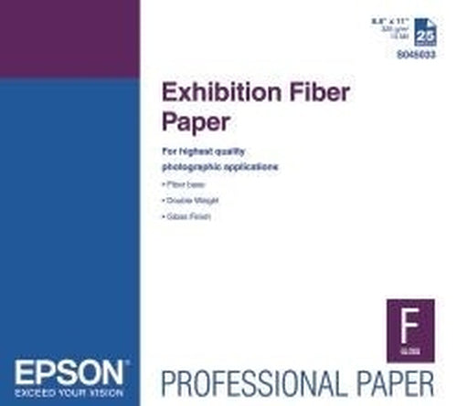 EXHIBIT FIBER PAPER MEDIA 17INX22IN 25 SHEETS (S045039)