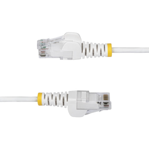 SLIM CAT6 CABLE WHITE LSZH SLIM SNAGLESS RJ45 UTP PATCH CABLE