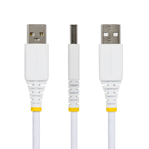 6FT USB-A TO USB-C CABLE BRAIDED USB 2.0 CHARGER CORD (USB2AC6FBRWH)