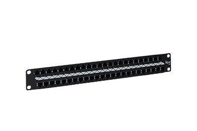 PATCH PANEL- CAT5E- FEEDTHRU- 48-P- 1RMS