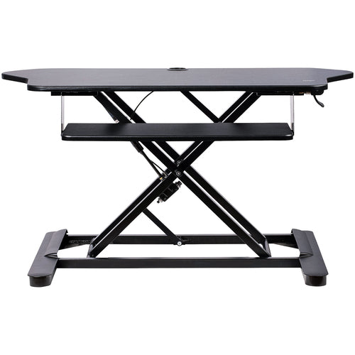 CORNER SIT STAND DESK CONVERTER KEYBOARD TRAY ADJUSTABLE HEIGHT