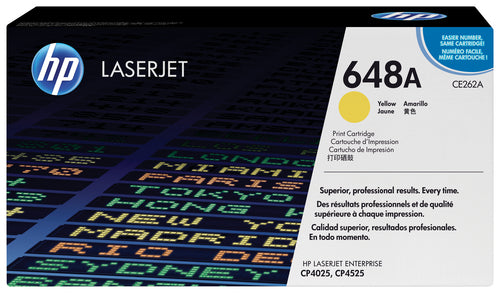 YELLOW PRINT CARTRIDGE FOR LASERJET CP4025/4525 (CE262A)