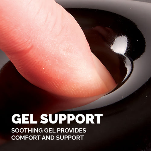 FELLOWES CRYSTALS GEL MOUSEPAD WRIST SUP BLACK 1INX 7.9INX 9.3IN D