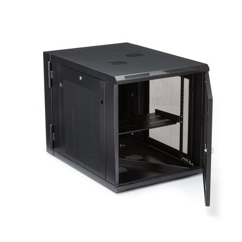 WALL MOUNT NETWORK CABINET 12U HINGED SERVER RACK ENCLOSURE