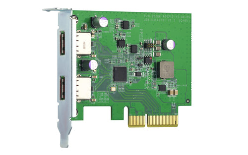 USB 3.2 GEN 2 DUAL PORT PCIE EXPANSIONCARD NAS W/A PCIE SLOT WIN (QXP-10G2U3A)
