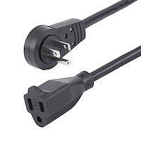 6FT POWER EXTENSION CORD NEMA 5-15P TO 5-15R ROTATING FLAT PLUG (RTPAC1016)