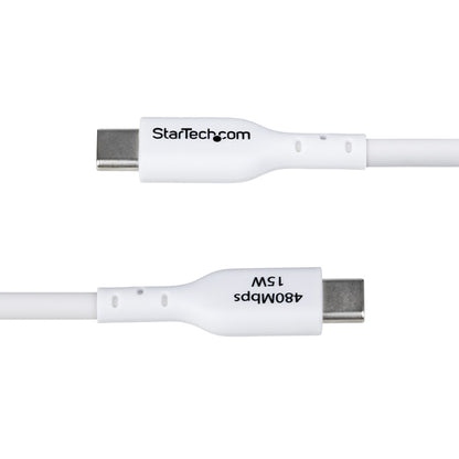 10FT WHITE USB-A TO USB-C CABLE CHARGER CORD USB 2.0 DATA TRANSFER
