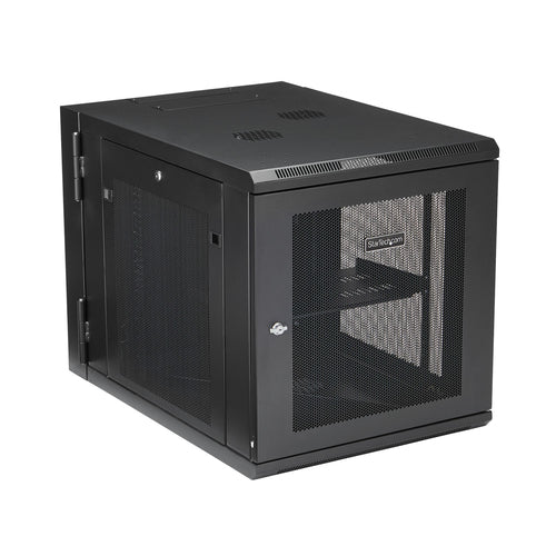WALL MOUNT NETWORK CABINET 12U HINGED SERVER RACK ENCLOSURE