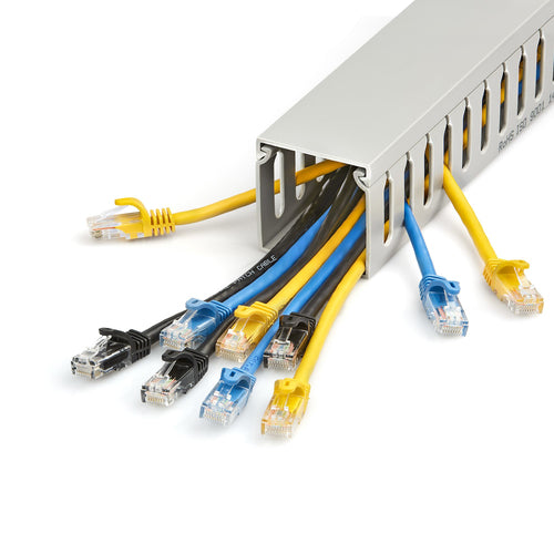 SLOTTED CABLE RACEWAY W/ COVER OPEN SLOT CABLE MANAGEMENT DUCT