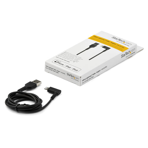 3FT ANGLED LIGHTNING TO USB CABLE ANGLED APPLE CHARGING CORD