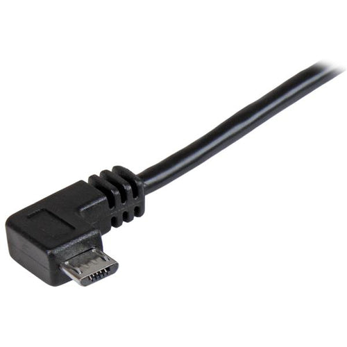 RIGHT ANGLE MICRO USB CABLE 1.5FT USB TO MICRO B CHARGING CORD