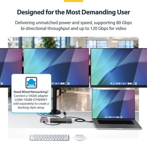 4-PORT THUNDERBOLT 5 HUB - WITH THUNDERBOLT SHARE KVM