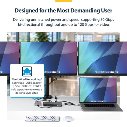 4-PORT THUNDERBOLT 5 HUB - WITH THUNDERBOLT SHARE KVM