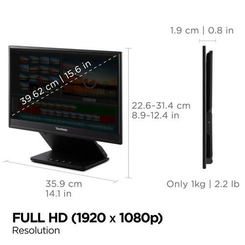 15.6 PORTABLE 1080P OLED MONITOR WITH 60W USB-CMINI-HDMI