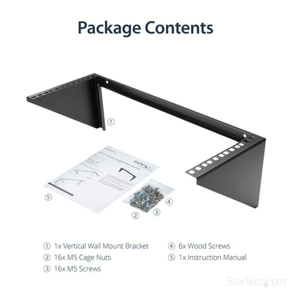 WALL MOUNT PATCH PANEL BRACKET 4U VERTICAL PANEL MOUNTING BRACKET