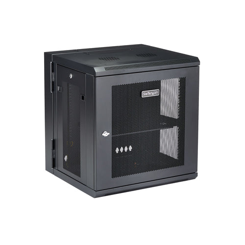 WALL MOUNT NETWORK CABINET 12U HINGED SERVER RACK ENCLOSURE