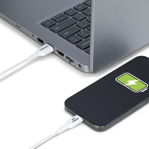 3FT WHITE USB-A TO USB-C CABLE CHARGER CORD USB 2.0 DATA TRANSFER