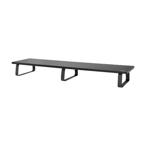 EXTRA-WIDE DUAL-MONITOR RISER FOR DESK 39 X 10IN WOOD BLACK (MR4010)