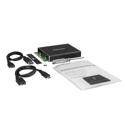 M.2 SSD ENCLOSURE WITH RAID DUAL USB TO SATA M.2 SSD PORTABLE