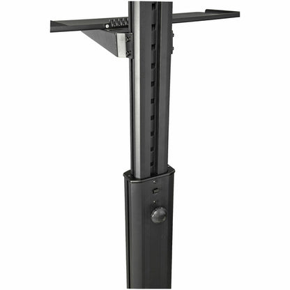 MOBILE WORKSTATION CART WITH MONITOR MOUNT HEIGHT ADJUST CART