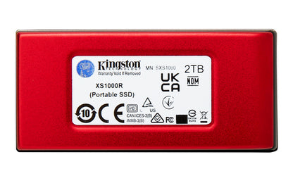 2TB XS1000 RED EXTERNAL USB 3.2 GEN 2 PORTABLE SOLID STATE DRIVE
