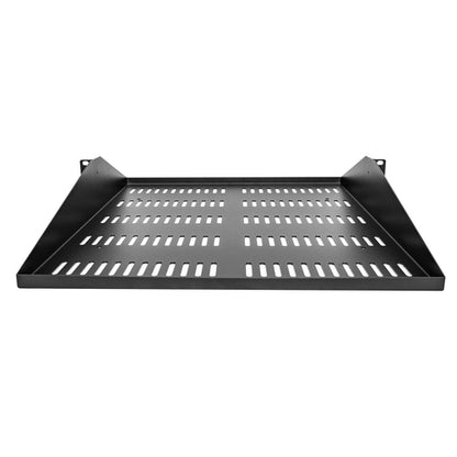 2U SERVER RACK SHELF UNIVERSAL CENTER MOUNT VENTED CANTILEVER TRAY