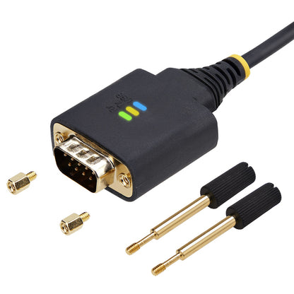 13FT 2-PORT USB SERIAL CABLE - USB TO DUAL DB9 RS232 ADAPTER