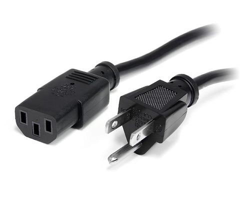 15FT COMPUTER POWER CORD NEMA 5-15P TO C13 AC POWER MONITOR CABLE