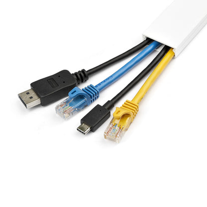 WALL CABLE RACEWAY W/ ADHESIVE CABLE MANAGEMENT POWER CORD HIDER