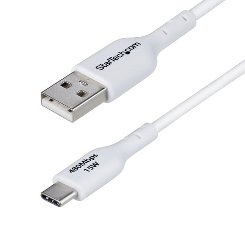 3FT WHITE USB-A TO USB-C CABLE CHARGER CORD USB 2.0 DATA TRANSFER