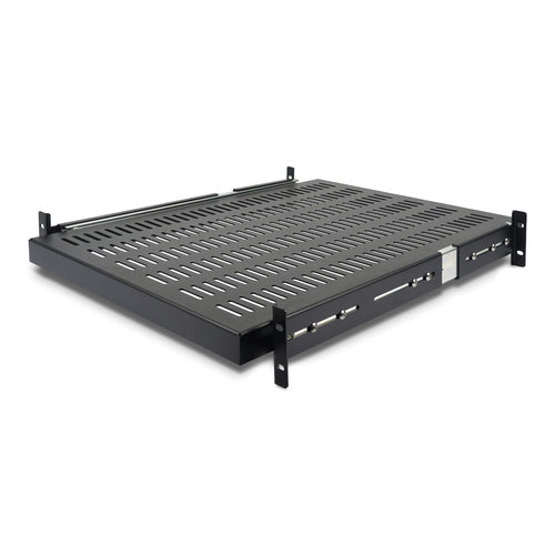 2U SERVER RACK SHELF SLIDING VENTED HEAVY DUTY RACK MOUNT SHELF (UNISLDSHF19)
