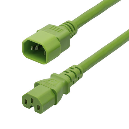 6FT HEAVY DUTY EXTENSION CORD IEC 60320 C14 TO C15 15A 250V (8915-4606-POWER-CORD)