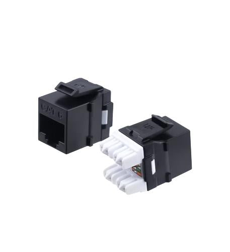 CAT6 HDJ SERIES JACK 25 PACK BLACK