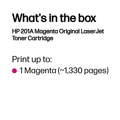 201A MAGENTA TONER CARTRIDGE FOR LASERJET (CF403A)