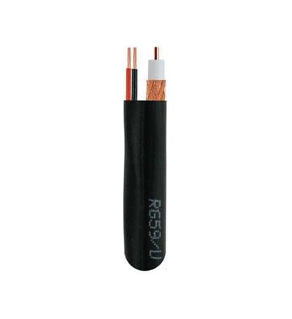 1000 FT 5G59 18-2 SIAMESE CABLE BLACK
