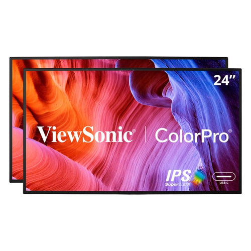 24IN COLORPRO 1080P DUAL PACK HEAD-ONLY IPS DOCKING MONITORS WITH