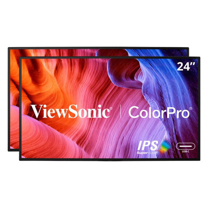 24IN COLORPRO 1080P DUAL PACK HEAD-ONLY IPS DOCKING MONITORS WITH