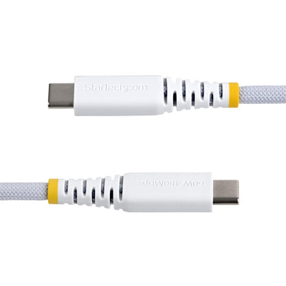 6FT WHITE USB-C CHARGING CABLE 60W PD/RUGGED USB 2.0 CHARGER CORD