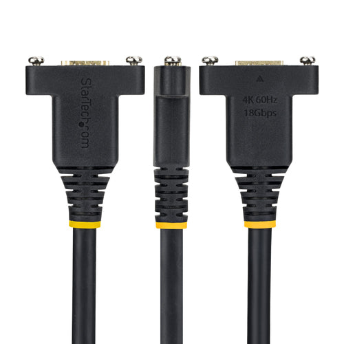 PANEL MOUNT HDMI CABLE 4K 60HZ HDMI MALE TO FEMALE EXTENSION CABLE (HDMI2PNLFM-1M)