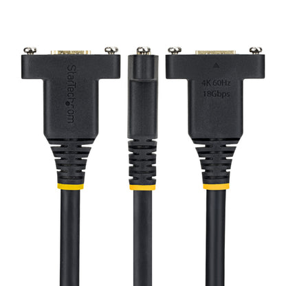 PANEL MOUNT HDMI CABLE 4K 60HZ HDMI MALE TO FEMALE EXTENSION CABLE (HDMI2PNLFM-1M)
