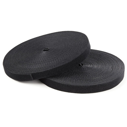 100FT HOOK AND LOOP ROLL CABLE TIE FASTENER STRAPS REUSABLE WRAP