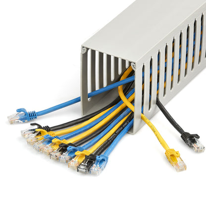 SLOTTED CABLE RACEWAY W/ COVER OPEN SLOT CABLE MANAGEMENT DUCT