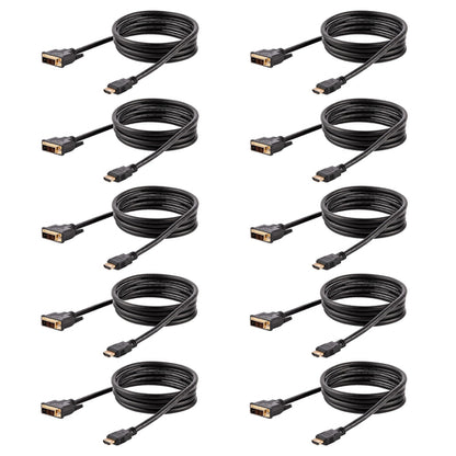 10PK 6FT HDMI TO DVI CABLE CORD HDMI TO DVI-D VIDEO CONVERTER M/M