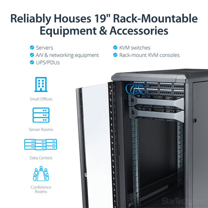 22U SERVER RACK CABINET NETWORK EQUIPMENT RACK ENCLOSURE
