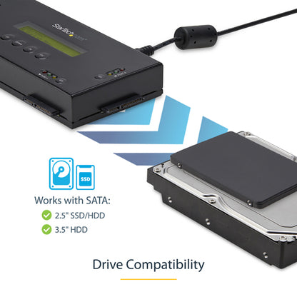 HARD DRIVE ERASER SECURE ERASE HDD SSD WIPER STANDALONE DOCK (SATERASER4)