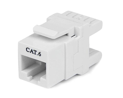 CAT6 RJ45 KEYSTONE JACK WHITE 110 TYPE NETWORK JACK