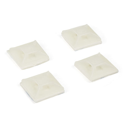100PK ADHESIVE CABLE TIE MOUNTS WIRE ZIP TIE MOUNTING BASE ANCHOR S