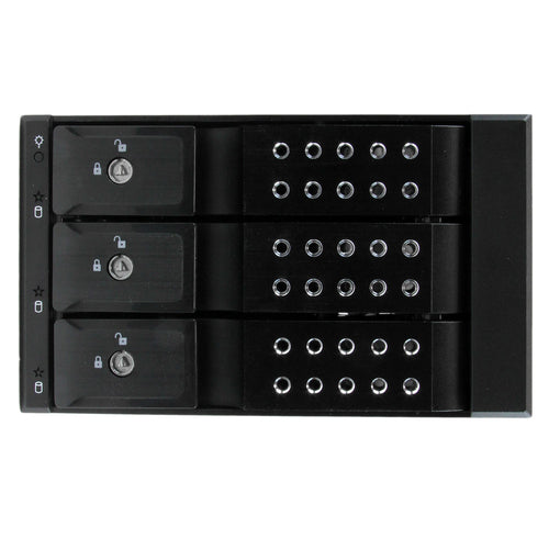 HARD DRIVE BAY MOBILE RACK 3.5 SATA SAS HDD TRAYLESS HOT SWAP (HSB3SATSASBA)