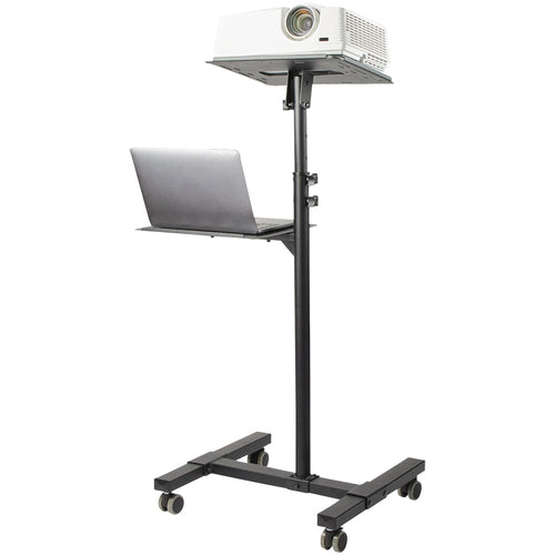 PROJECTOR AND LAPTOP STAND CART MOBILE PORTABLE PROJECTOR STAND